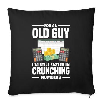 Drôle de cadeau comptable de conseiller fiscal - Housse de coussin décorative 45 x 45 cm - noir - Devant