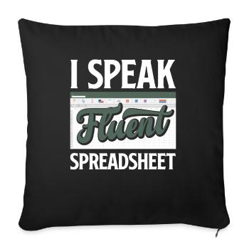 Drôle de cadeau comptable de conseiller fiscal - Housse de coussin décorative 45 x 45 cm - noir - Devant