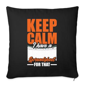 Drôle de cadeau comptable de conseiller fiscal - Housse de coussin décorative 45 x 45 cm - noir - Devant