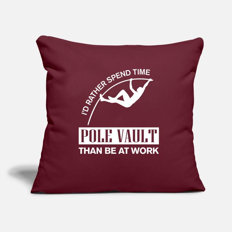 Id rather spend time with Pole Vault Sofakissenbezug 45 x 45 cm