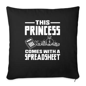Funny Tax Advisor Accountant Gift - Sofa pillowcase 17,3'' x 17,3'' (45 x 45 cm) - black - Front