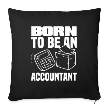 Drôle de cadeau comptable de conseiller fiscal - Housse de coussin décorative 45 x 45 cm - noir - Devant
