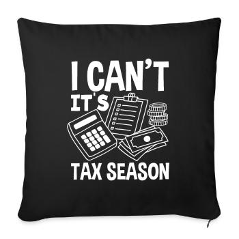 Drôle de cadeau comptable de conseiller fiscal - Housse de coussin décorative 45 x 45 cm - noir - Devant