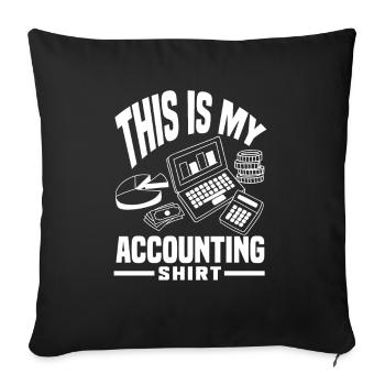 Drôle de cadeau comptable de conseiller fiscal - Housse de coussin décorative 45 x 45 cm - noir - Devant