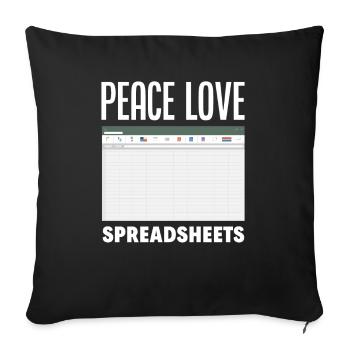 Drôle de cadeau comptable de conseiller fiscal - Housse de coussin décorative 45 x 45 cm - noir - Devant
