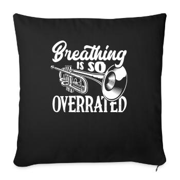 Trumpet Trumpeter Trumpet Player - Sofa pillowcase 17,3'' x 17,3'' (45 x 45 cm) - black - Front
