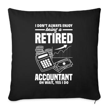 Drôle de cadeau comptable de conseiller fiscal - Housse de coussin décorative 45 x 45 cm - noir - Devant