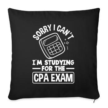 Drôle de cadeau comptable de conseiller fiscal - Housse de coussin décorative 45 x 45 cm - noir - Devant