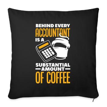Funny Tax Advisor Accountant Gift - Sofa pillowcase 17,3'' x 17,3'' (45 x 45 cm) - black - Front