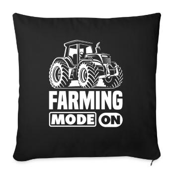 Funny Farmer Farm Farmer Gift - Sofa pillowcase 17,3'' x 17,3'' (45 x 45 cm) - black - Front