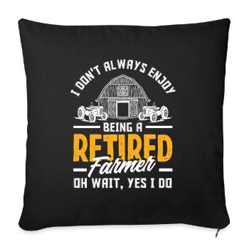 Funny Farmer Farm Farmer Gift - Sofa pillowcase 17,3'' x 17,3'' (45 x 45 cm) - black - Front