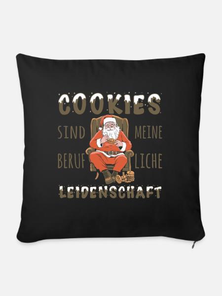 Lustig Datenschützer berufliche Cookies - Sofakissenbezug 45 x 45 cm - Schwarz