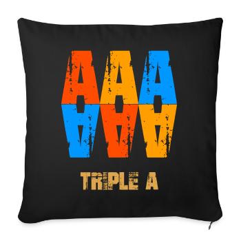 Triple A Best of the best - Sofakissenbezug 45 x 45 cm - Schwarz - Vorne