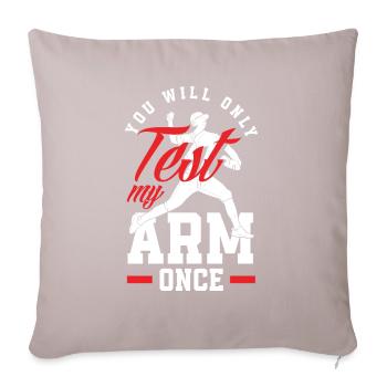 Funny Baseball - Sofa pillowcase 17,3'' x 17,3'' (45 x 45 cm) - light taupe - Front