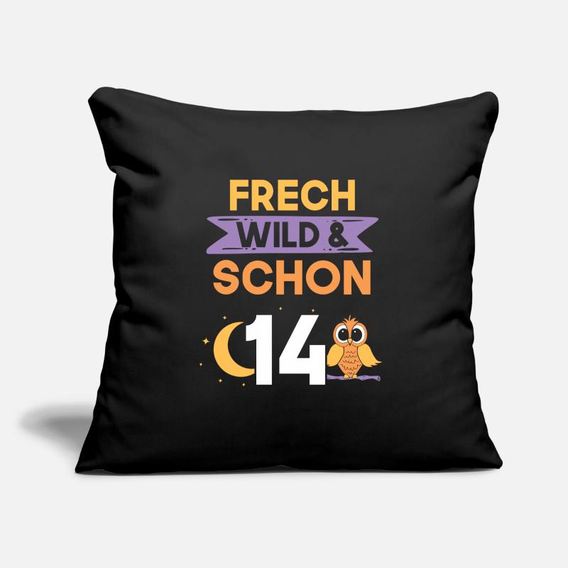 14 Jahre Geburtstag Junge Mädchen Eule Sofakissenbezug 45 x 45 cm