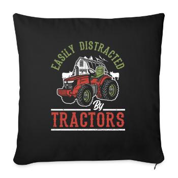 Funny Farmer Farm Farmer Gift - Sofa pillowcase 17,3'' x 17,3'' (45 x 45 cm) - black - Front