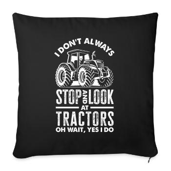Funny Farmer Farm Farmer Gift - Sofa pillowcase 17,3'' x 17,3'' (45 x 45 cm) - black - Front