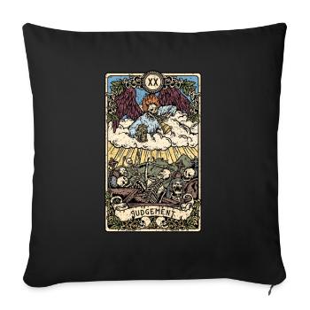 Judgement I Goth Tarot Card I Fortune Teller - Sofakissenbezug 45 x 45 cm - Schwarz - Vorne