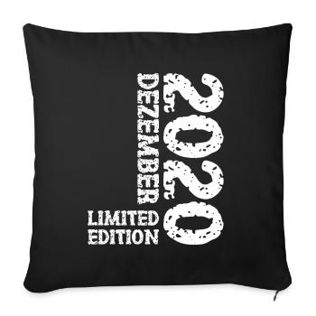 2020 Décembre Édition Limitée 3ème Anniversaire Décoration - Housse de coussin décorative 45 x 45 cm - noir - Devant