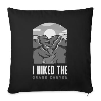 Funny Hiking Gift - Sofa pillowcase 17,3'' x 17,3'' (45 x 45 cm) - black - Front