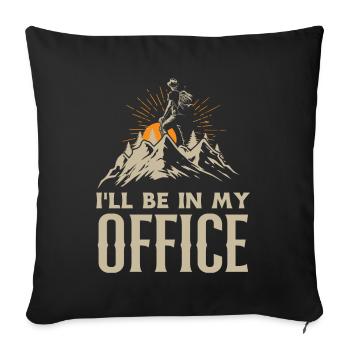 Funny Hiking Gift - Sofa pillowcase 17,3'' x 17,3'' (45 x 45 cm) - black - Front