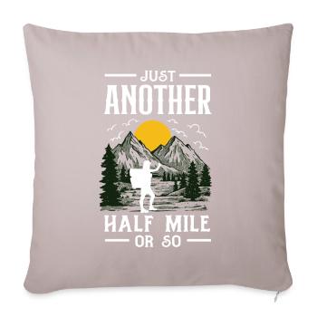 Funny Hiking Gift - Sofa pillowcase 17,3'' x 17,3'' (45 x 45 cm) - light taupe - Front