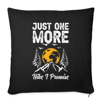 Funny Hiking Gift - Sofa pillowcase 17,3'' x 17,3'' (45 x 45 cm) - black - Front