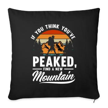 Funny Hiking Gift - Sofa pillowcase 17,3'' x 17,3'' (45 x 45 cm) - black - Front