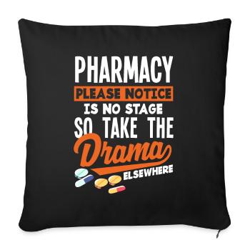 Apothecary Apothecary Apothecary Pharmacy Gift - Sofa pillowcase 17,3'' x 17,3'' (45 x 45 cm) - black - Front