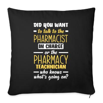 Apothecary Apothecary Apothecary Pharmacy Gift - Sofa pillowcase 17,3'' x 17,3'' (45 x 45 cm) - black - Front