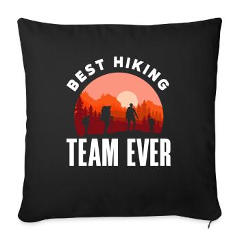 Funny Hiking Gift - Sofa pillowcase 17,3'' x 17,3'' (45 x 45 cm) - black - Front