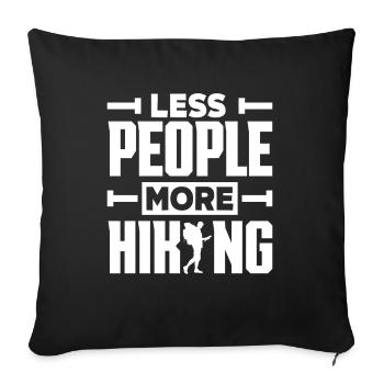 Funny Hiking Gift - Sofa pillowcase 17,3'' x 17,3'' (45 x 45 cm) - black - Front