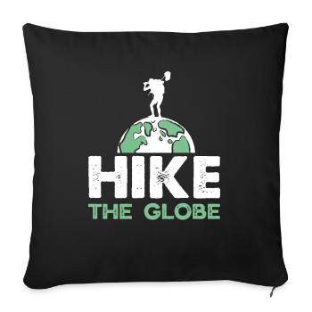 Funny Hiking Gift - Sofa pillowcase 17,3'' x 17,3'' (45 x 45 cm) - black - Front
