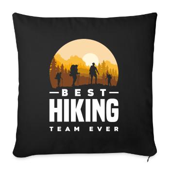 Funny Hiking Gift - Sofa pillowcase 17,3'' x 17,3'' (45 x 45 cm) - black - Front