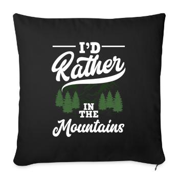 Funny Hiking Gift - Sofa pillowcase 17,3'' x 17,3'' (45 x 45 cm) - black - Front