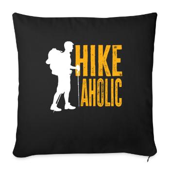 Funny Hiking Gift - Sofa pillowcase 17,3'' x 17,3'' (45 x 45 cm) - black - Front