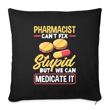 Apothecary Apothecary Apothecary Pharmacy Gift - Sofa pillowcase 17,3'' x 17,3'' (45 x 45 cm) - black - Front