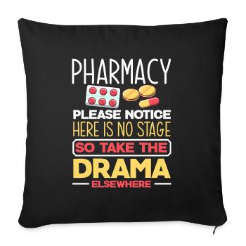 Apothecary Apothecary Apothecary Pharmacy Gift - Sofa pillowcase 17,3'' x 17,3'' (45 x 45 cm) - black - Front