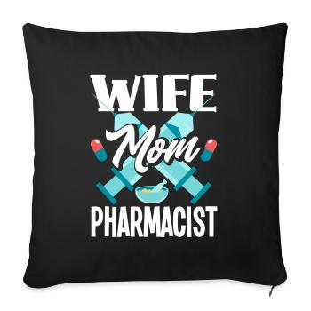 Apothecary Apothecary Apothecary Pharmacy Gift - Sofa pillowcase 17,3'' x 17,3'' (45 x 45 cm) - black - Front