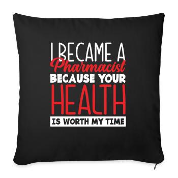 Apothecary Apothecary Apothecary Pharmacy Gift - Sofa pillowcase 17,3'' x 17,3'' (45 x 45 cm) - black - Front