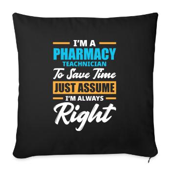 Apothecary Apothecary Apothecary Pharmacy Gift - Sofa pillowcase 17,3'' x 17,3'' (45 x 45 cm) - black - Front