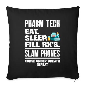 Apothecary Apothecary Apothecary Pharmacy Gift - Sofa pillowcase 17,3'' x 17,3'' (45 x 45 cm) - black - Front