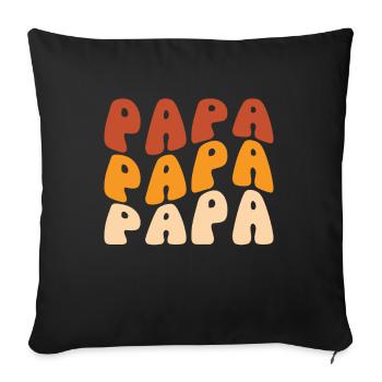Vintage Dad - Sofa pillowcase 17,3'' x 17,3'' (45 x 45 cm) - black - Front