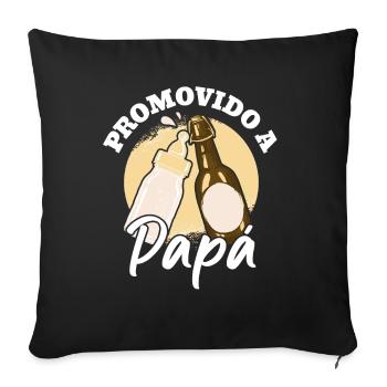 Promovido A Papá - Housse de coussin décorative 45 x 45 cm - noir - Devant