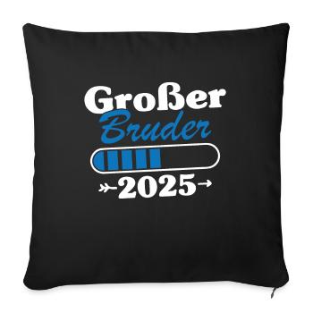 Großer Bruder Loading 2025 - Sofakissenbezug 45 x 45 cm - Schwarz - Vorne