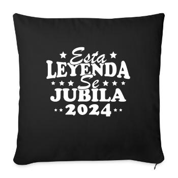 Retirement Gifts For Retiree Legend 2024 - Sofa pillowcase 17,3'' x 17,3'' (45 x 45 cm) - black - Front