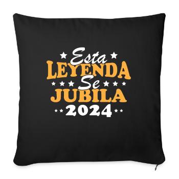 Retirement Gifts For Retiree Legend 2024 - Sofa pillowcase 17,3'' x 17,3'' (45 x 45 cm) - black - Front