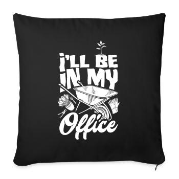 Gardener, Gardener, Gardener, Hobby Gardener, Plants - Sofa pillowcase 17,3'' x 17,3'' (45 x 45 cm) - black - Front