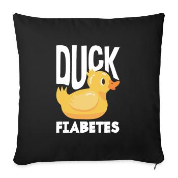 T1D Diabetes Type 1 Diabetic Gift - Sofa pillowcase 17,3'' x 17,3'' (45 x 45 cm) - black - Front