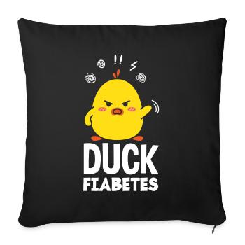 T1D Diabetes Type 1 Diabetic Gift - Sofa pillowcase 17,3'' x 17,3'' (45 x 45 cm) - black - Front